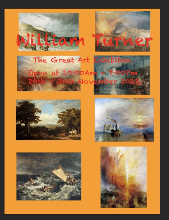 Art poster inspired by Turner